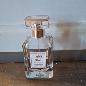 Maurices Clear Glass Perfume Bottle with Amber Accent